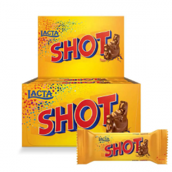 Tablete de Chocolate Lacta Shot Amendoim (20X20G)