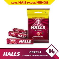 Drops Halls Cereja Pacote (3X 28G)
