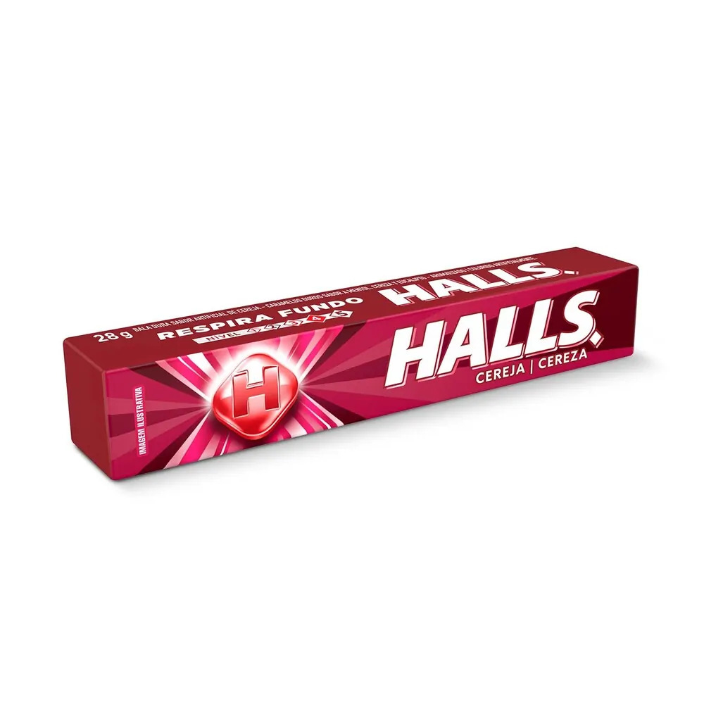 Drops Halls Cereja 21 unidades de 28Gramas
