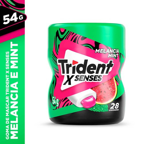 Goma de Mascar Trident X Senses Melancia Mint 54g