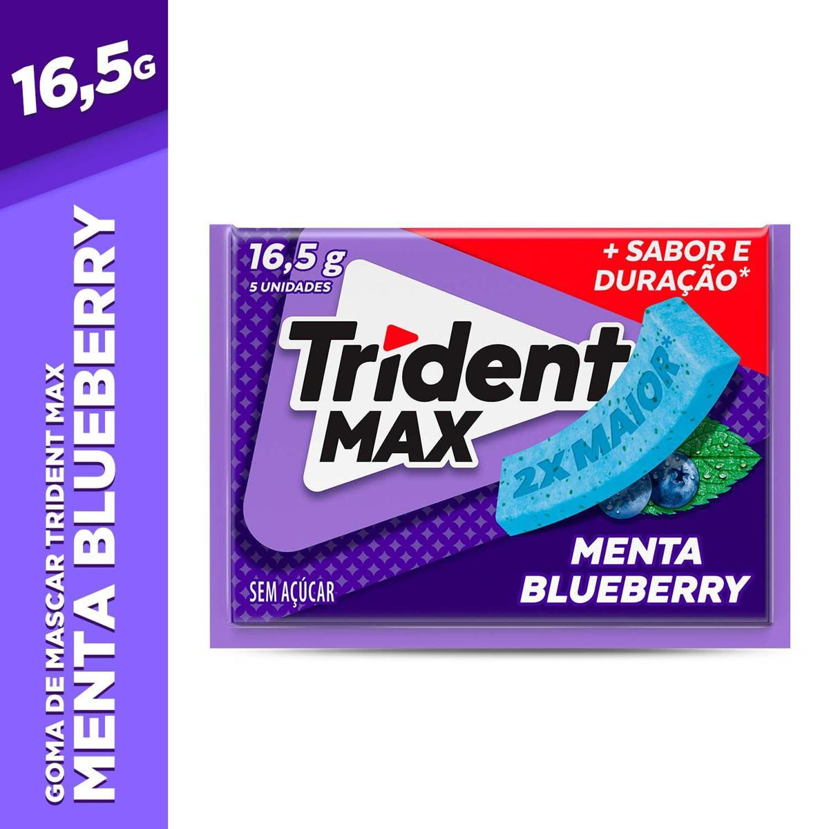 Goma de Mascar 14UNID. Trident Blueberry