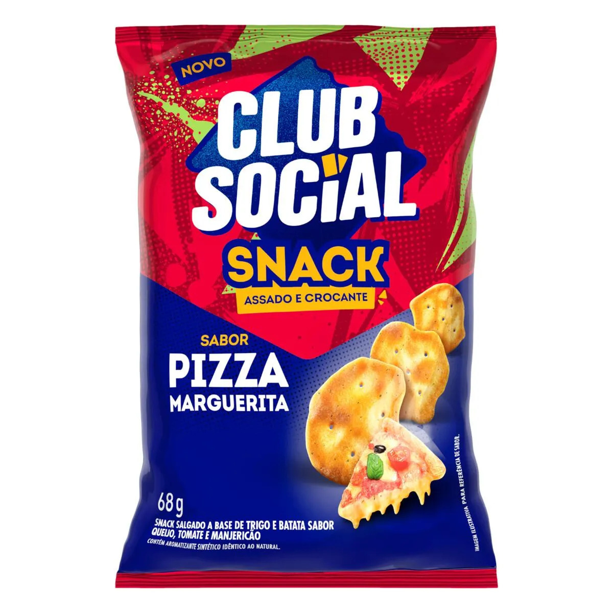 CLUB SOCIAL SNACK  68G MARGUERITA