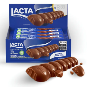 TABLETE 28G LACTA AO LEITE 12UNIDADES