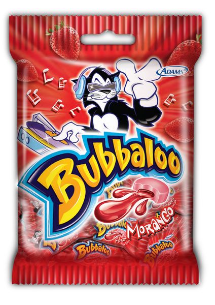 Goma de Mascar Bubbaloo Morango 10UN