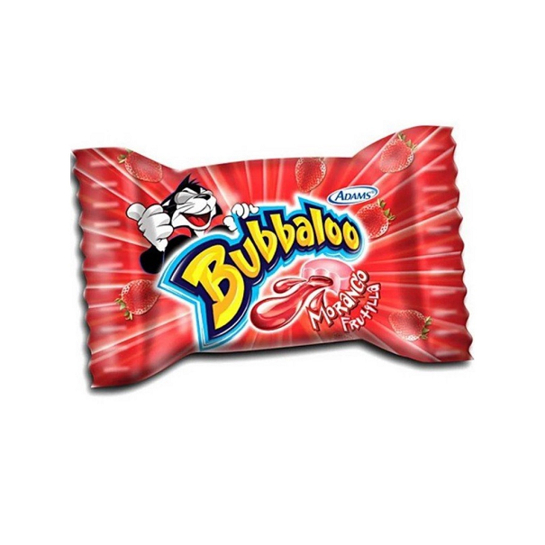 Goma de Mascar Bubbaloo Morango 10UN